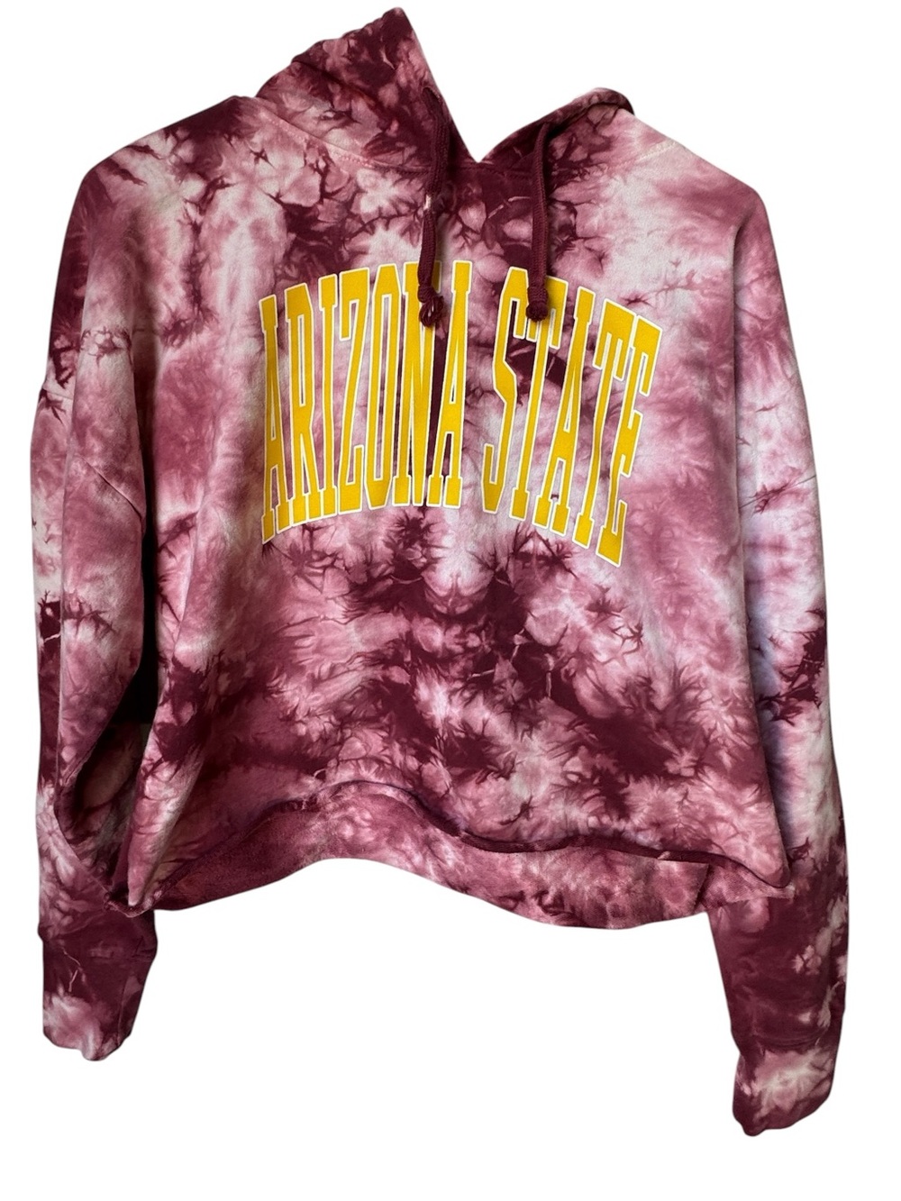 Arizona State University Cropped Red Tie-Dye Hoodie Women’s M High End
